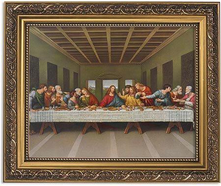Da Vinci Last Supper - Framed Print - Saint-Mike.org