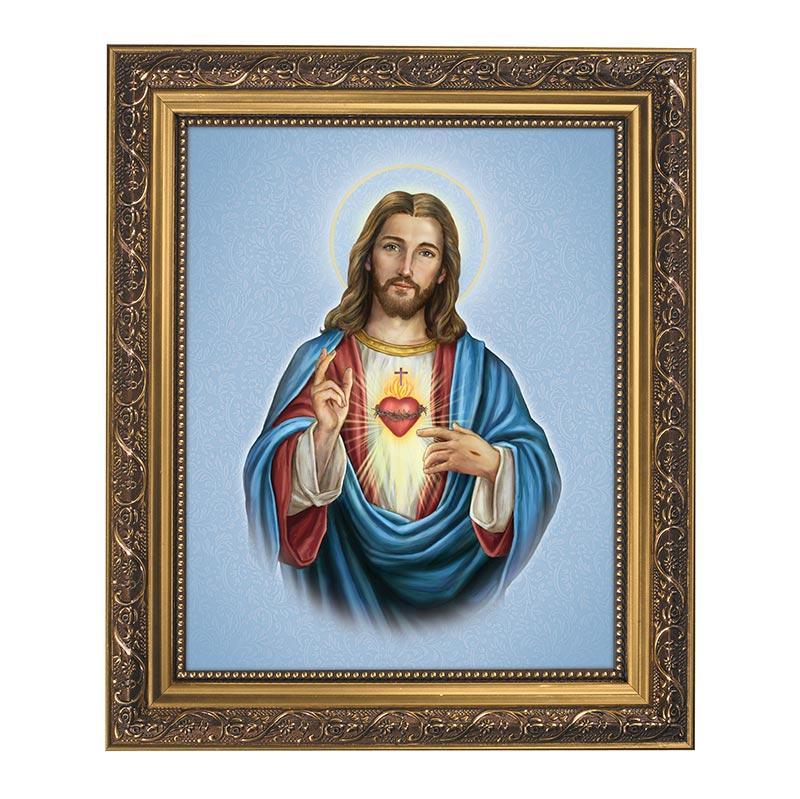 Sacred Heart of Jesus - Framed Print - Saint-Mike.org