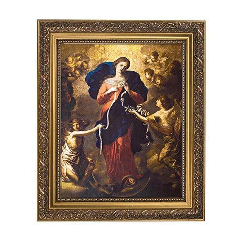 Mary Untier of Knots - Framed Print - Saint-Mike.org
