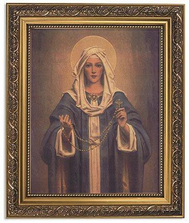 Our Lady of the Rosary - Framed Print - Saint-Mike.org