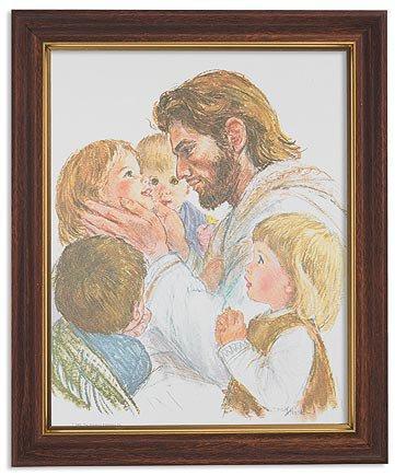 Christ with Children - Framed Print - Saint-Mike.org