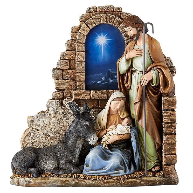 Bethlehem Star Nativity Statue - 11.5" H - Saint-Mike.org