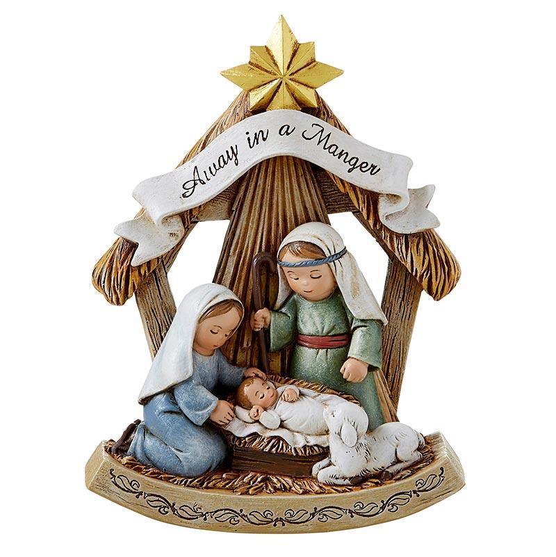 Children's Nativity Scene Figurine (Child is Born Collection) - 5" H - Saint-Mike.org