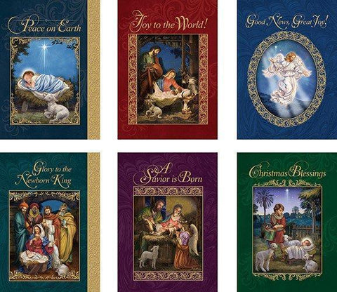 Christmas Cards God's Gift of Love with Envelopes - 24 cards - Saint-Mike.org