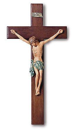 Tomaso Wooden Crucifix (Verona Collection) - 13" H - Saint-Mike.org