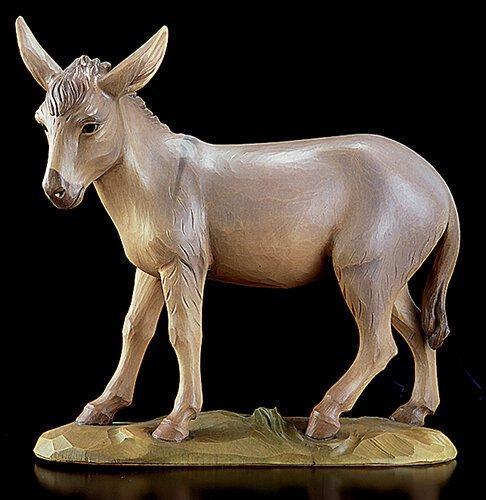 Donkey Statue (Val Gardena Collection) - 15" H - Saint-Mike.org