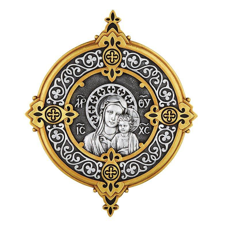 Madonna & Child Plaque (Constantinople Collection) - 12" H - Saint-Mike.org