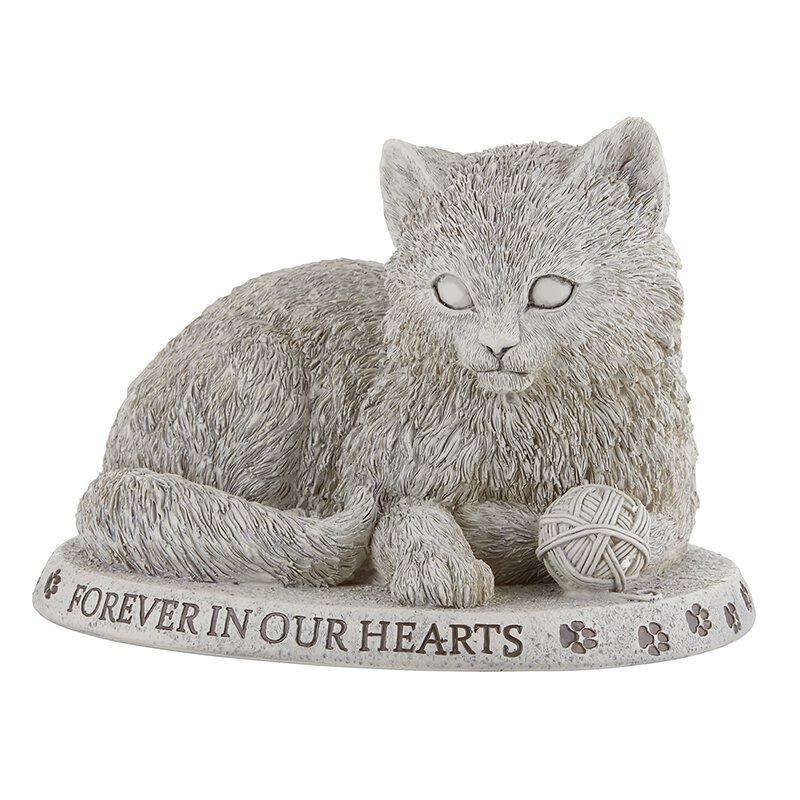 Forever in Hearts Cat Garden Stone - 9" W - Saint-Mike.org
