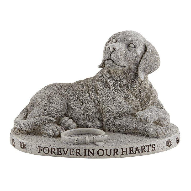 Forever in Hearts Dog Garden Stone - 9" W - Saint-Mike.org