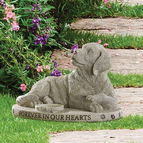 Forever in Hearts Dog Garden Stone - 9" W - Saint-Mike.org