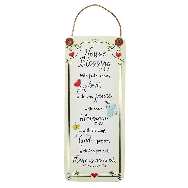House Blessing Plaque (2 pack) - 8.5" H - Saint-Mike.org