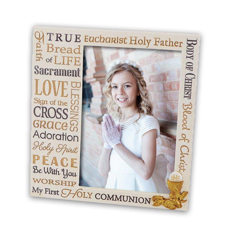 First Communion Photo Frame (2 pack) - 4x6" Photo - Saint-Mike.org