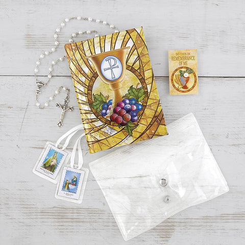 First Communion Wallet Gift Set - Girl - Saint-Mike.org