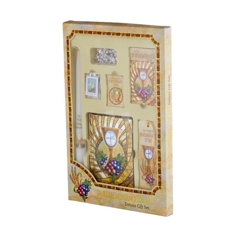 First Communion Deluxe Boxed Set - Girl - Saint-Mike.org
