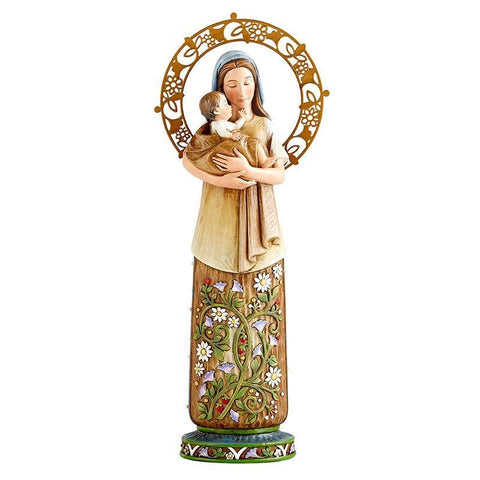 Madonna and Child Summer Statue (Seasons Collection) - 10" H - Saint-Mike.org
