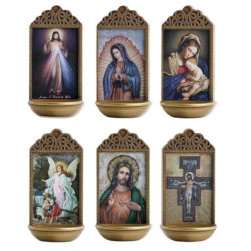 Holy Water Fonts Bundle by Marco Sevelli - 6 pieces - Saint-Mike.org