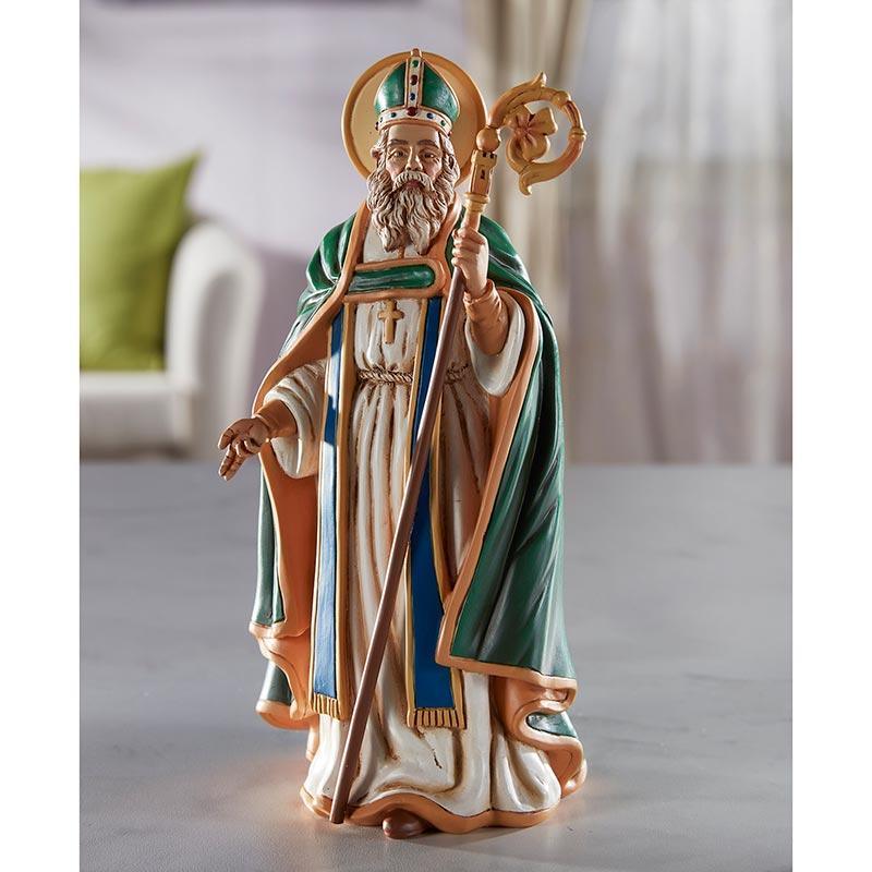 St. Patrick Statue (Toscana Collection) - 8" H - Saint-Mike.org