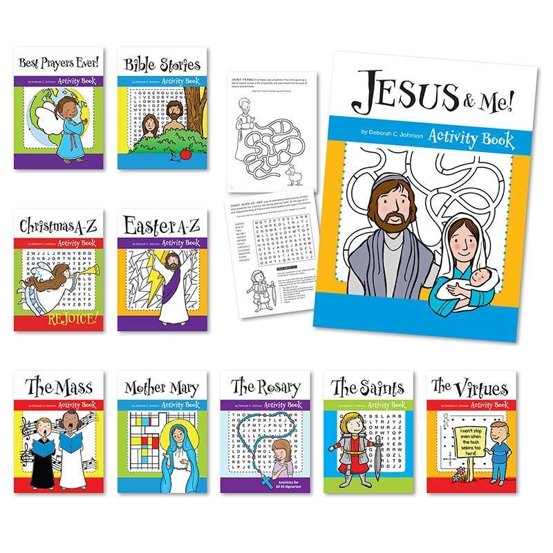 Children's Catholic Activity Book Bundle - 10 books - Saint-Mike.org
