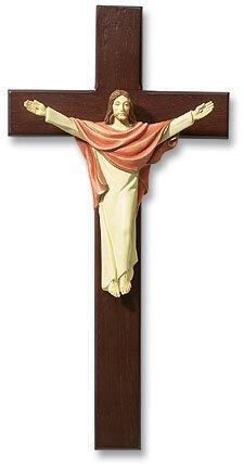 Tomaso Risen Christ Wooden Crucifix (Verona Collection) - 13" H - Saint-Mike.org