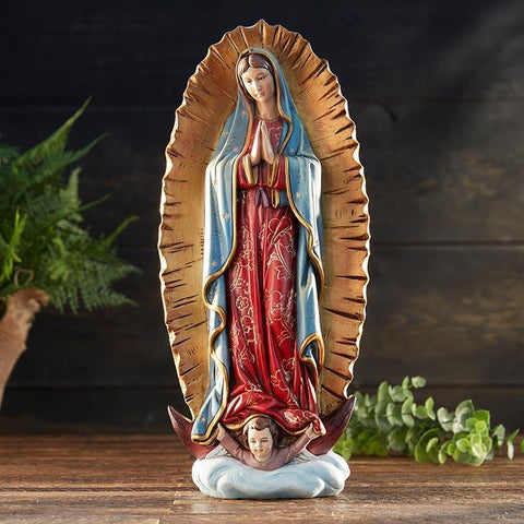 Our Lady Of Guadalupe Statue (Milano Collection) - 12.25" H - Saint-Mike.org