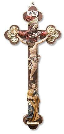 Mary And Holy Trinity Crucifix (Ravello Collection) - 13" H - Saint-Mike.org