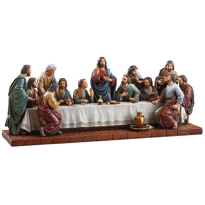 Last Supper Figurine (Michael Adams Collection) - 16" H - Saint-Mike.org