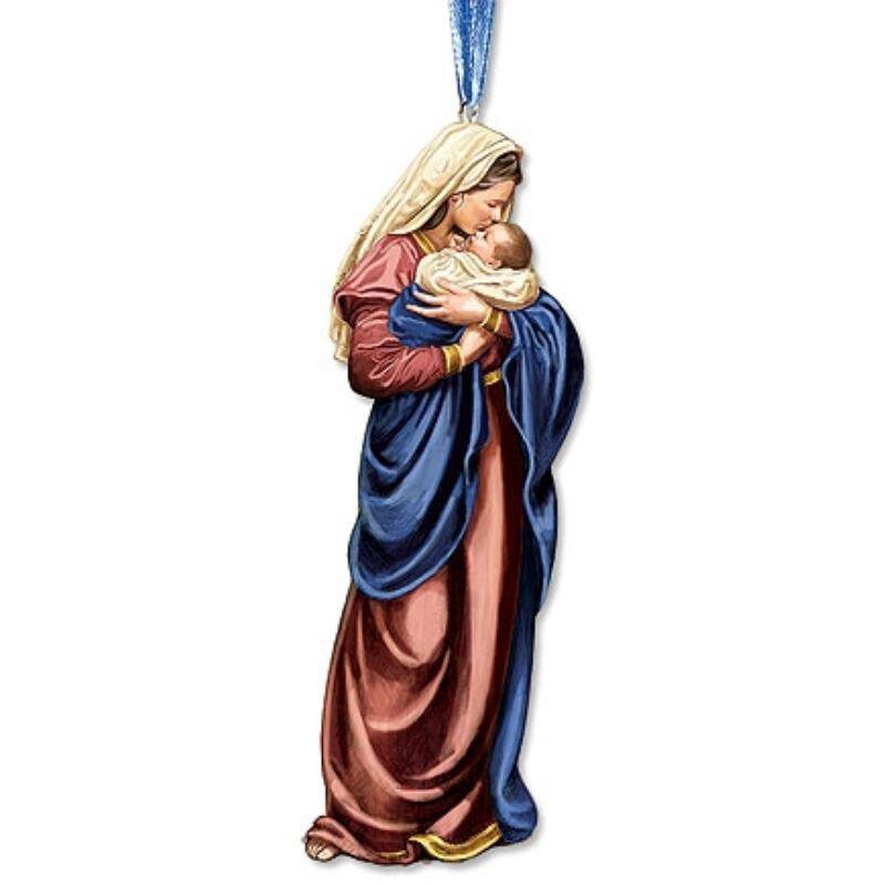 Mother's Kiss Christmas Ornament (2 pack) - 5" H - Saint-Mike.org