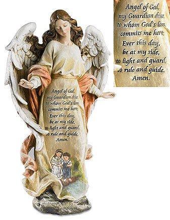 Guardian Angel With Children Figurine (Figures of Faith Collection)- 12.5" H - Saint-Mike.org