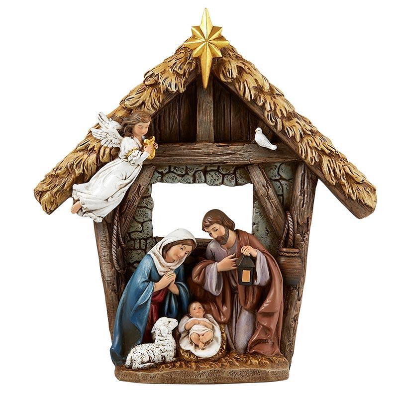 Nativity Scene Figurine (Silent Night Collection) - 9" H - Saint-Mike.org