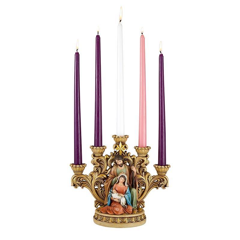 Nativity Star Advent Candle Holder - 10.25" W - Saint-Mike.org