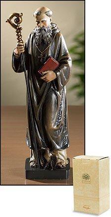 St. Benedict Statue (Toscana Collection) - 8" H - Saint-Mike.org