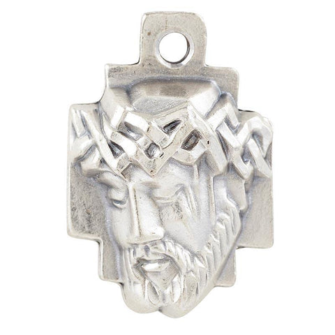 Head of Christ Pendant Necklace (Heritage Collection) - 24" Chain - Saint-Mike.org