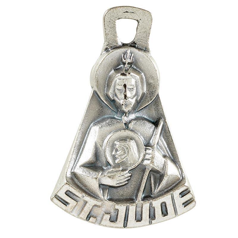St. Jude Icon Pendant Pewter Necklace (Heritage Collection) - 24" Chain - Saint-Mike.org