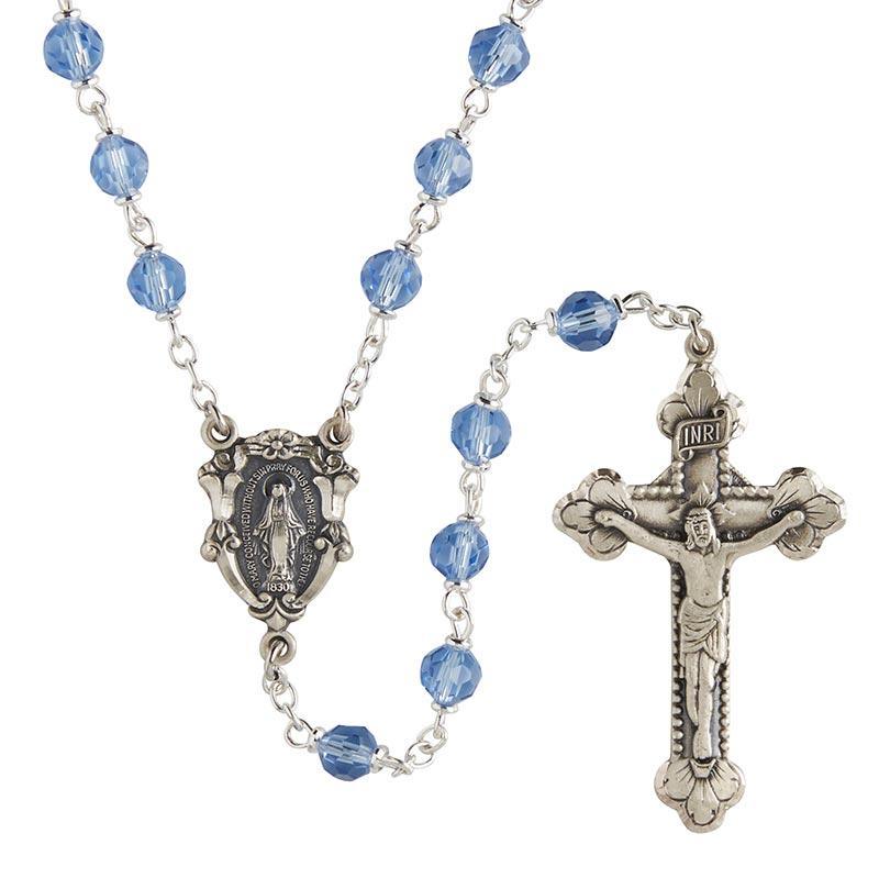 Cielo Vienna Collection Rosary (Crystal) - 6mm Bead - Saint-Mike.org