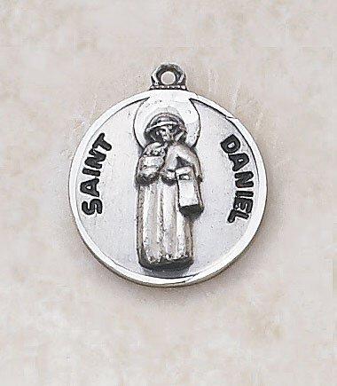 St. Daniel Sterling Silver Medal Pendant Necklace - 20" Chain - Saint-Mike.org