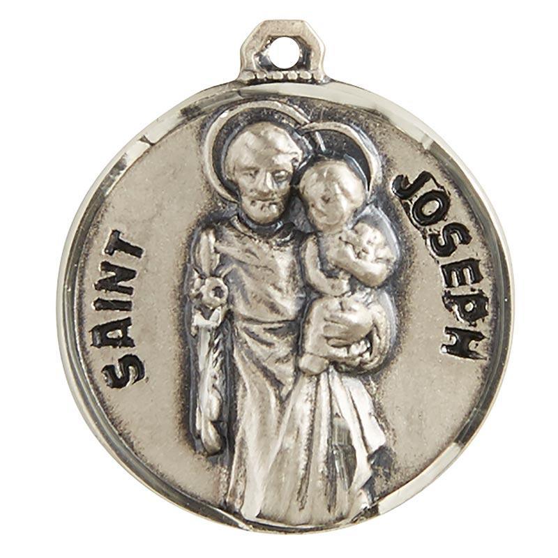 St. Joseph the Worker Pendant Necklace - 20" Chain - Saint-Mike.org