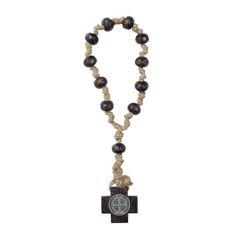 St Benedict One Decade Door Rosary (2 pack) - 16mm Bead - Saint-Mike.org