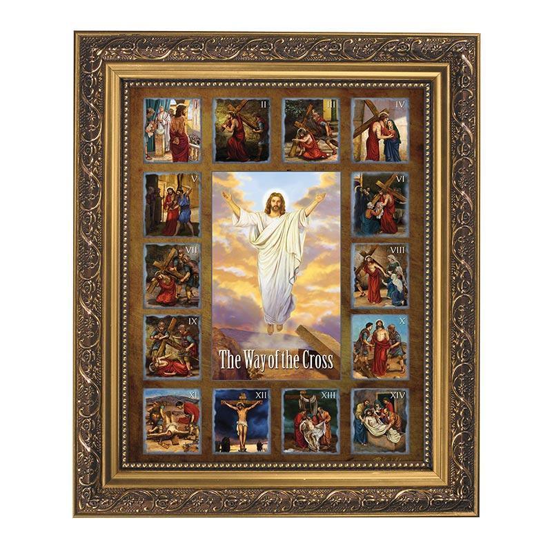 Stations of the Cross - Framed Print - Saint-Mike.org