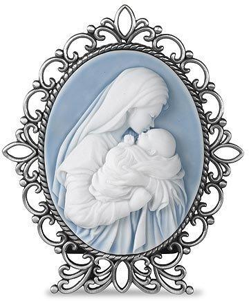 Mothers Kiss Desk Stand (Cameo Classics Collection) - 5" H - Saint-Mike.org