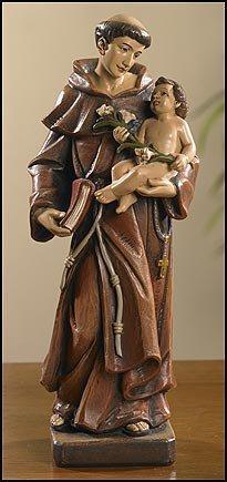 St. Anthony Statue (Toscana Collection) - 8" H - Saint-Mike.org