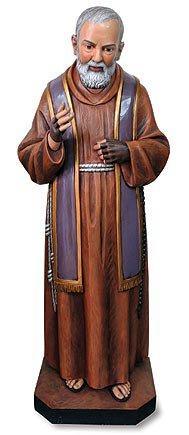 St. Pio Statue (Basilica Collection) - 48" H - Saint-Mike.org