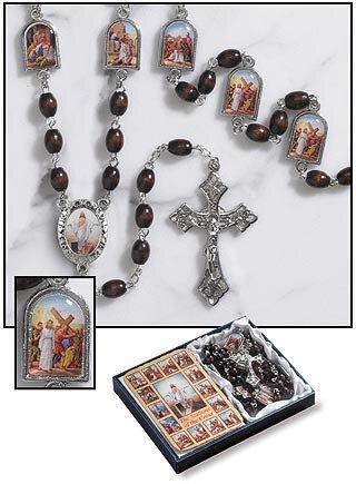 Stations of the Cross Chaplet Set (2 pack) - 6x8mm Bead - Saint-Mike.org