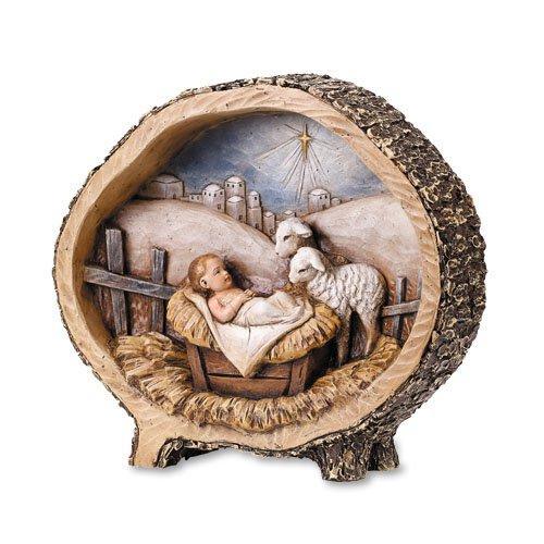 Baby Jesus With Lamb Figurine - 8.5" - Saint-Mike.org