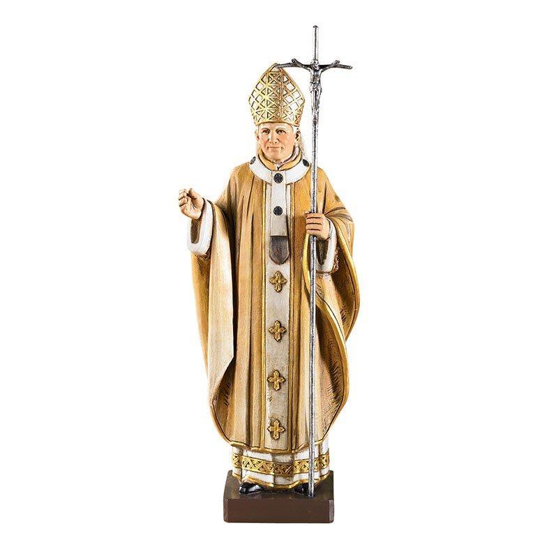 St. John Paul II Statue (Toscana Collection) - 9" H - Saint-Mike.org