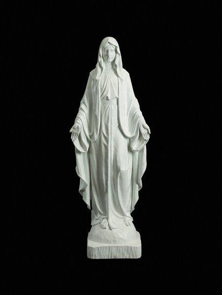 Our Lady of Grace White Statue (Val Gardena Collection) - 50" H - Saint-Mike.org