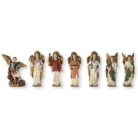 7-Piece Archangel Figurines (Barcelona Collection) - 5" H - Saint-Mike.org