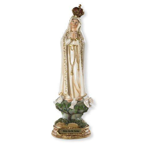 Our Lady of Fatima Statue - 8" H - Saint-Mike.org