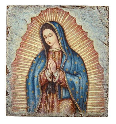 Our Lady of Guadelupe Bust Plaque (Santa Maria Collection) - 10" H - Saint-Mike.org