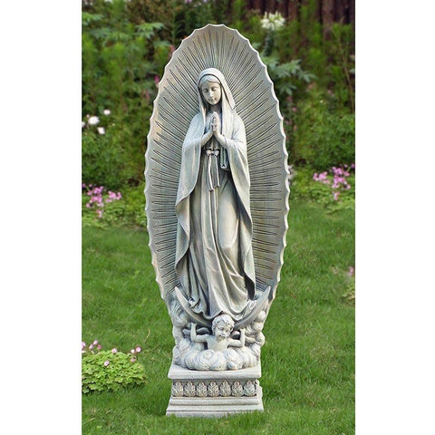 Our Lady of Guadalupe Garden Statue (Marian Garden Statue) - 38" H - Saint-Mike.org