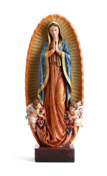 Our Lady of Guadaloupe With Angels Statue (Portofino Collection) - 23.5" H - Saint-Mike.org